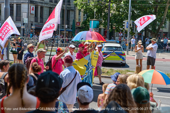 27.06.2026 - München feiert Christopher Street Day 2026 bei extremer Hitze