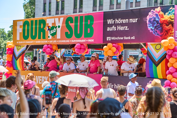 27.06.2026 - München feiert Christopher Street Day 2026 bei extremer Hitze
