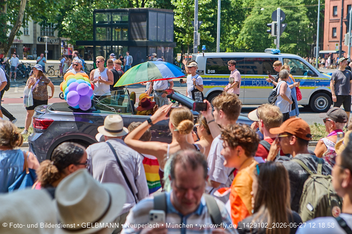 27.06.2026 - München feiert Christopher Street Day 2026 bei extremer Hitze