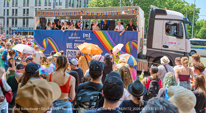 27.06.2026 - München feiert Christopher Street Day 2026 bei extremer Hitze