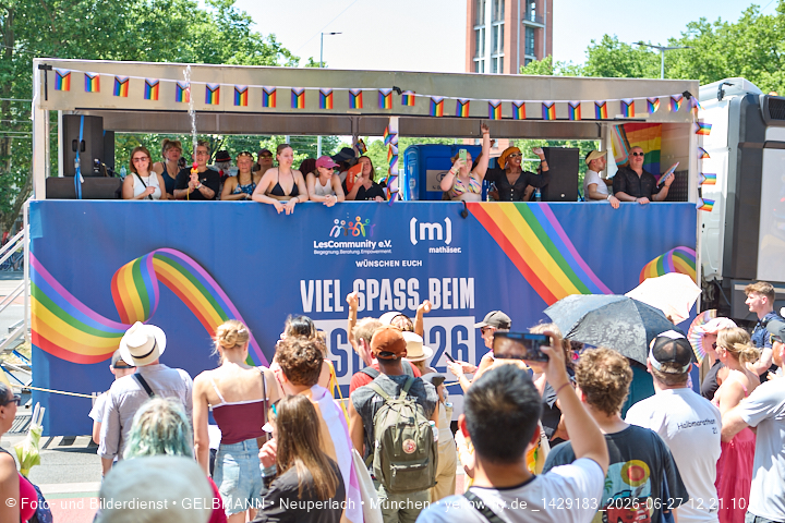27.06.2026 - München feiert Christopher Street Day 2026 bei extremer Hitze