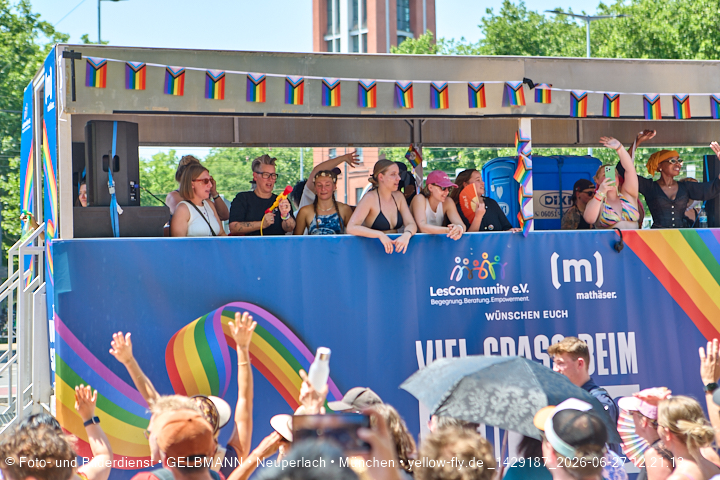 27.06.2026 - München feiert Christopher Street Day 2026 bei extremer Hitze