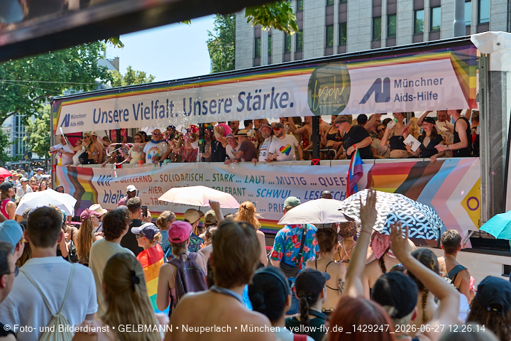 27.06.2026 - München feiert Christopher Street Day 2026 bei extremer Hitze