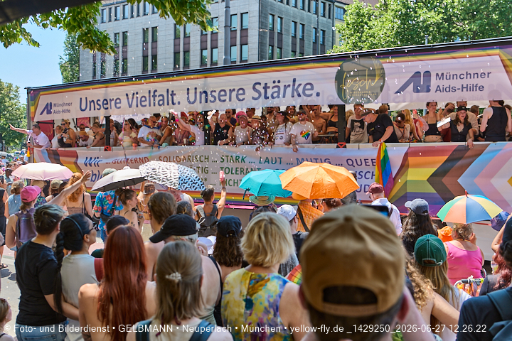 27.06.2026 - München feiert Christopher Street Day 2026 bei extremer Hitze