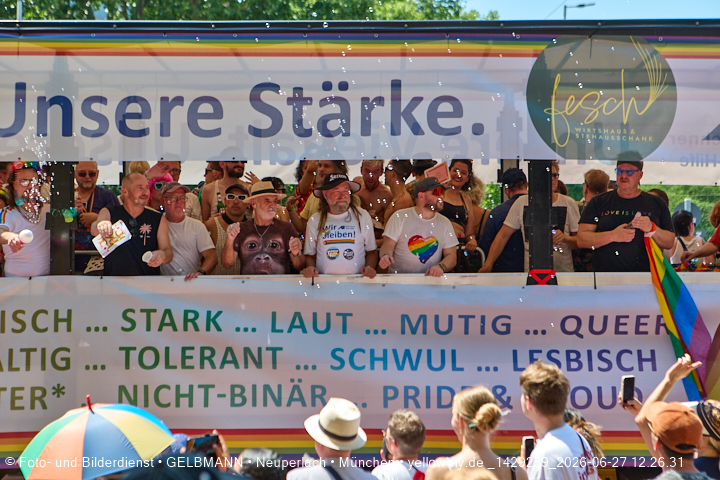 27.06.2026 - München feiert Christopher Street Day 2026 bei extremer Hitze