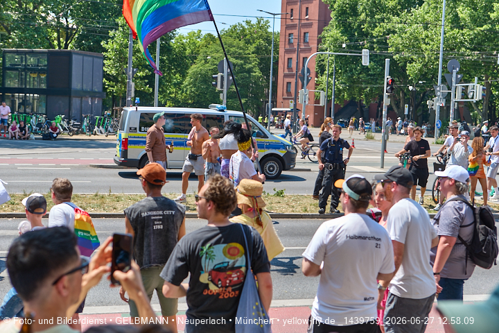 27.06.2026 - München feiert Christopher Street Day 2026 bei extremer Hitze