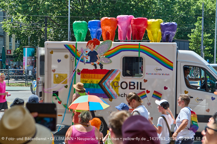 27.06.2026 - München feiert Christopher Street Day 2026 bei extremer Hitze