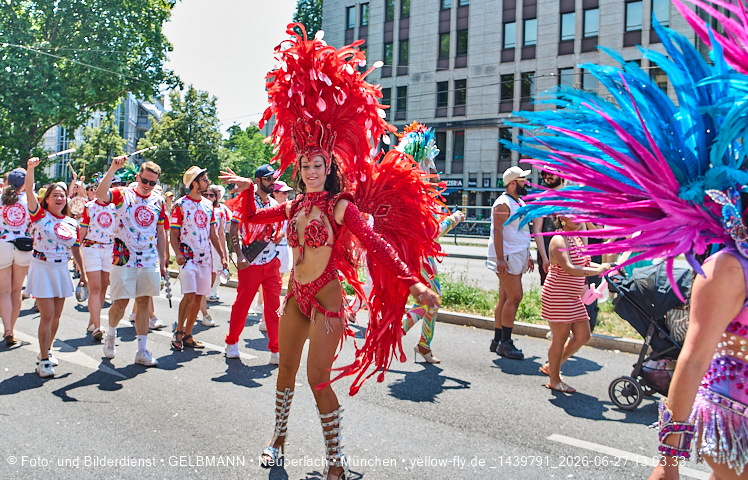 27.06.2026 - München feiert Christopher Street Day 2026 bei extremer Hitze