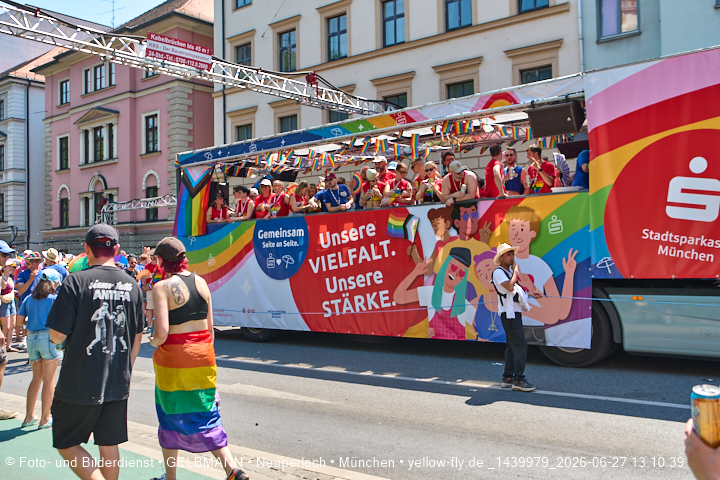 27.06.2026 - München feiert Christopher Street Day 2026 bei extremer Hitze