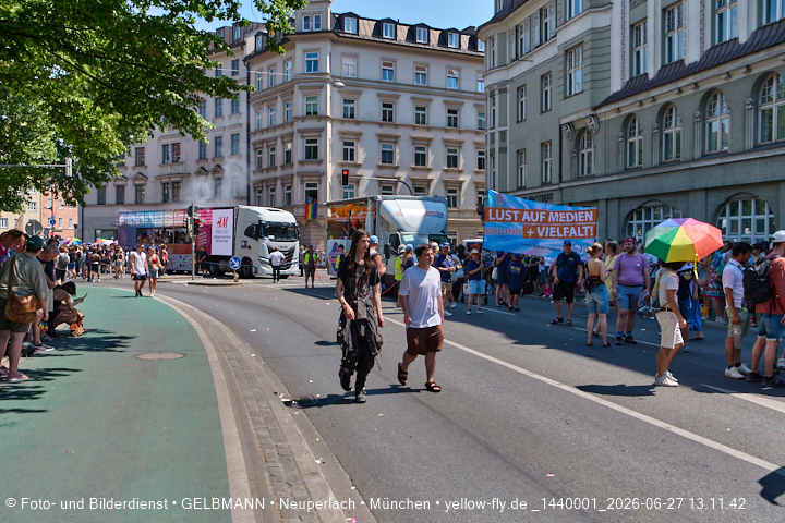 27.06.2026 - München feiert Christopher Street Day 2026 bei extremer Hitze
