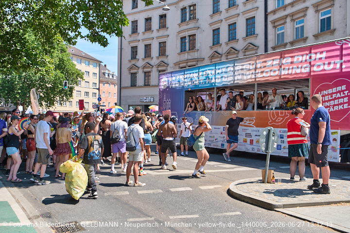 27.06.2026 - München feiert Christopher Street Day 2026 bei extremer Hitze