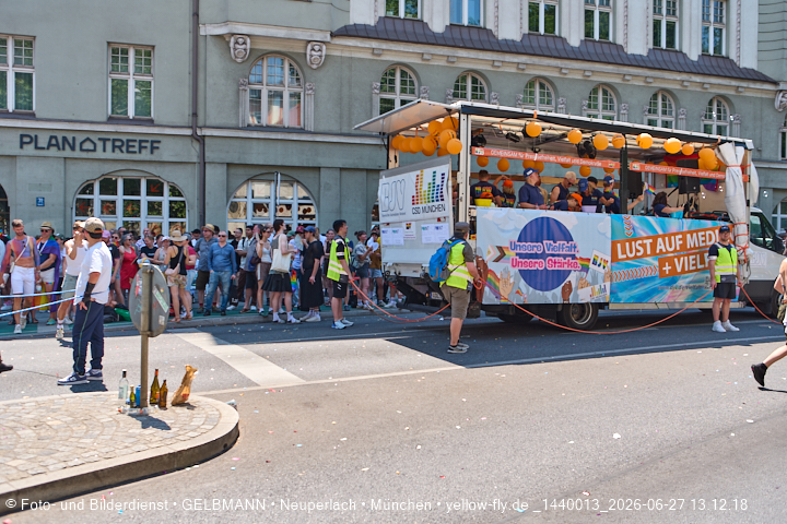 27.06.2026 - München feiert Christopher Street Day 2026 bei extremer Hitze