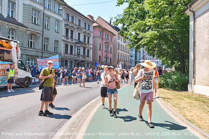 27.06.2026 - München feiert Christopher Street Day 2026 bei extremer Hitze