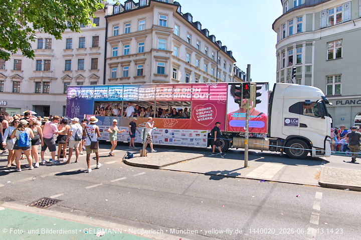 27.06.2026 - München feiert Christopher Street Day 2026 bei extremer Hitze