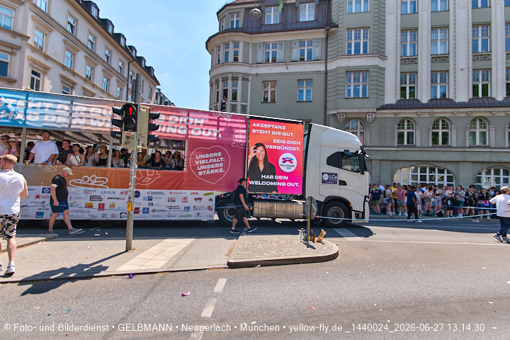 27.06.2026 - München feiert Christopher Street Day 2026 bei extremer Hitze
