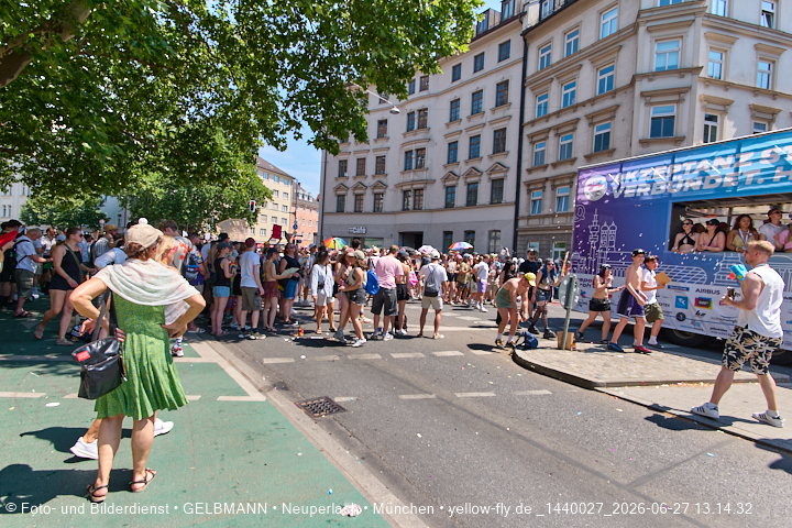 27.06.2026 - München feiert Christopher Street Day 2026 bei extremer Hitze
