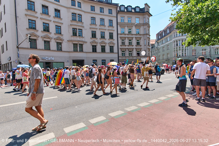 27.06.2026 - München feiert Christopher Street Day 2026 bei extremer Hitze