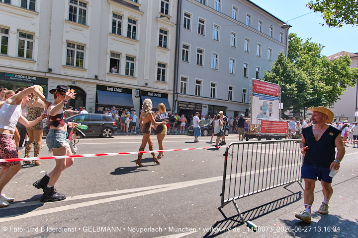 27.06.2026 - München feiert Christopher Street Day 2026 bei extremer Hitze