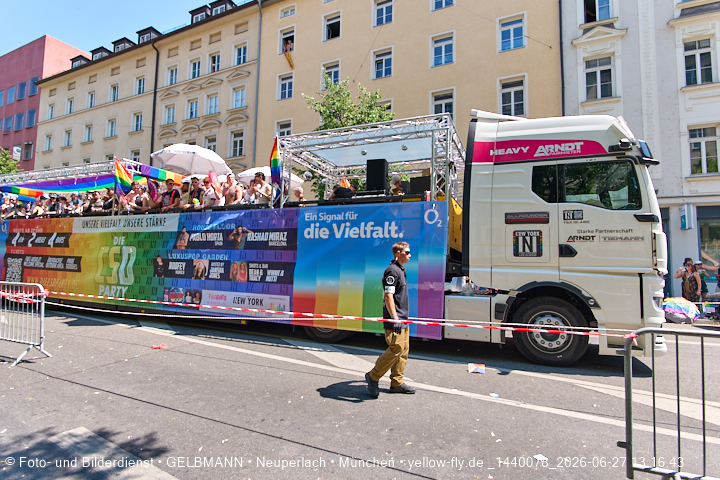 27.06.2026 - München feiert Christopher Street Day 2026 bei extremer Hitze