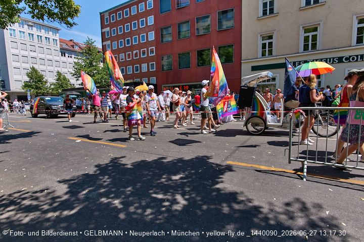 27.06.2026 - München feiert Christopher Street Day 2026 bei extremer Hitze