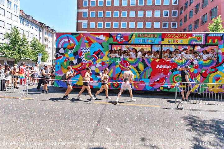 27.06.2026 - München feiert Christopher Street Day 2026 bei extremer Hitze
