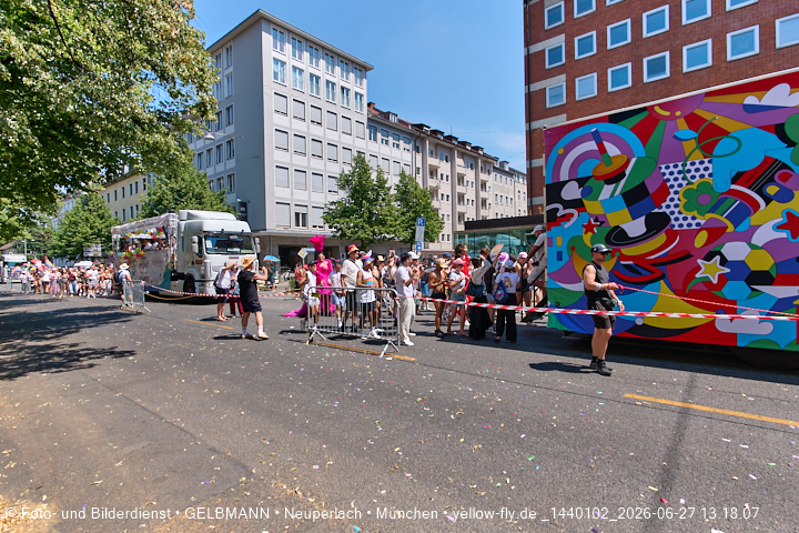 27.06.2026 - München feiert Christopher Street Day 2026 bei extremer Hitze