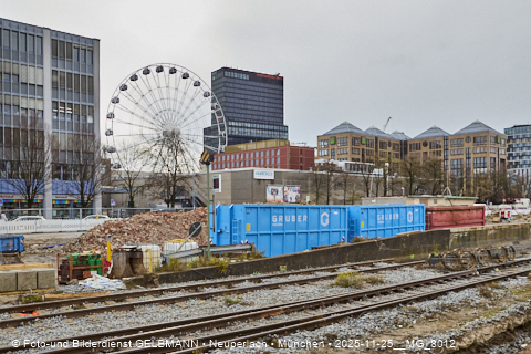 25.11.2025 - Kampfmittelbeseitigung am Ostbahnhof auf der Baustelle zur 2. Stammstrecke