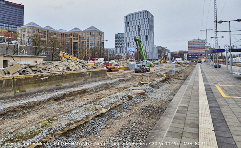 25.11.2025 - Kampfmittelbeseitigung am Ostbahnhof auf der Baustelle zur 2. Stammstrecke