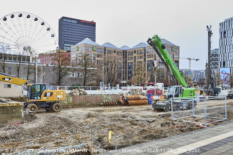 25.11.2025 - Kampfmittelbeseitigung am Ostbahnhof auf der Baustelle zur 2. Stammstrecke