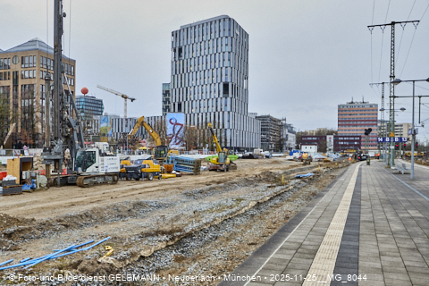 25.11.2025 - Kampfmittelbeseitigung am Ostbahnhof auf der Baustelle zur 2. Stammstrecke
