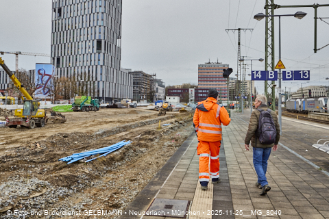 25.11.2025 - Kampfmittelbeseitigung am Ostbahnhof auf der Baustelle zur 2. Stammstrecke