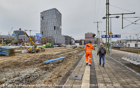 25.11.2025 - Kampfmittelbeseitigung am Ostbahnhof auf der Baustelle zur 2. Stammstrecke