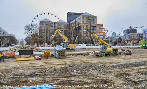 25.11.2025 - Kampfmittelbeseitigung am Ostbahnhof auf der Baustelle zur 2. Stammstrecke