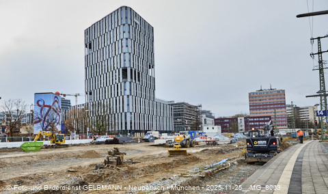 25.11.2025 - Kampfmittelbeseitigung am Ostbahnhof auf der Baustelle zur 2. Stammstrecke