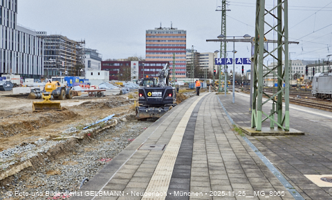 25.11.2025 - Kampfmittelbeseitigung am Ostbahnhof auf der Baustelle zur 2. Stammstrecke