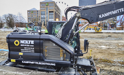 25.11.2025 - Kampfmittelbeseitigung am Ostbahnhof auf der Baustelle zur 2. Stammstrecke