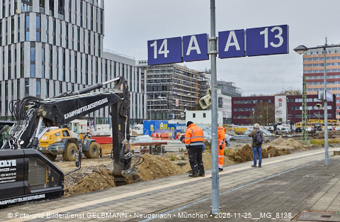 25.11.2025 - Kampfmittelbeseitigung am Ostbahnhof auf der Baustelle zur 2. Stammstrecke