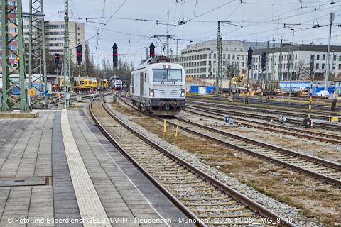 25.11.2025 - Kampfmittelbeseitigung am Ostbahnhof auf der Baustelle zur 2. Stammstrecke