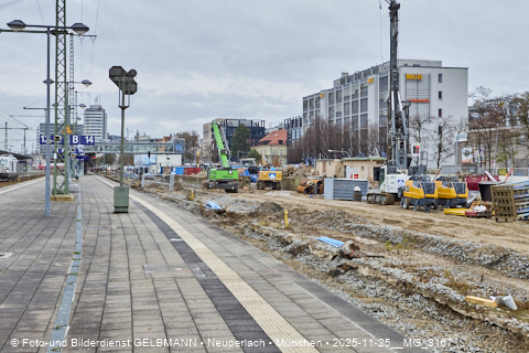 25.11.2025 - Kampfmittelbeseitigung am Ostbahnhof auf der Baustelle zur 2. Stammstrecke