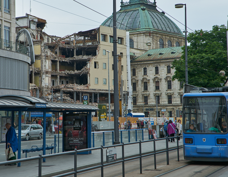 25.05.2019 - Abriss des Hotels Königshof München am Stachus