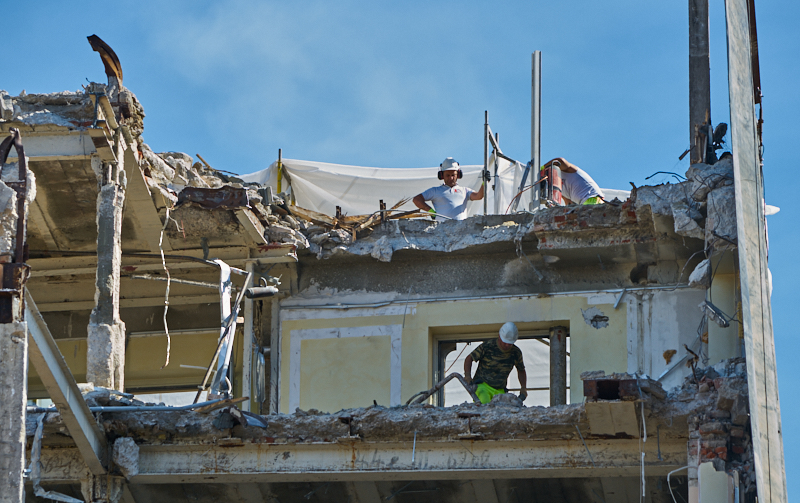 25.06.2019 - Notwendige Kernborhrung beim Abriss des Hotel Königshof