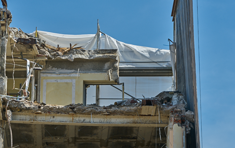 25.06.2019 - Notwendige Kernborhrung beim Abriss des Hotel Königshof