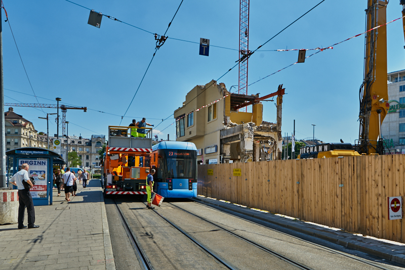24.07.2019 - Aufräumungsarbeiten am Königshof München