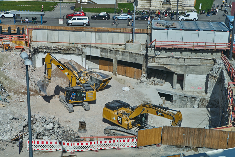 19.09.2019 - Abriss und Neubau des Hotel Königshof in München
