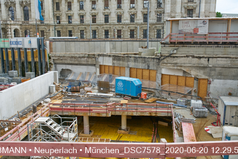 20.06.2020 - Abriss und Neubau des Hotel Königshof am Stachus