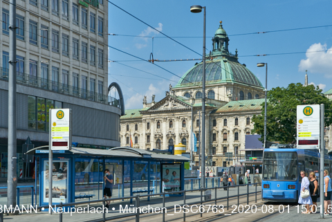 01.08.2020 - Abriss und Neubau des Hotel Königshof am Stachus