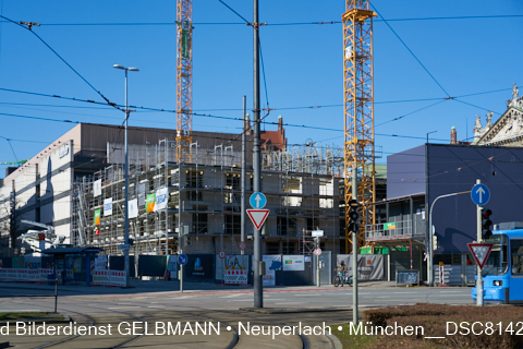 06.03.2021 - Baustelle zum neuen Hotel Königshof am Stachus in München
