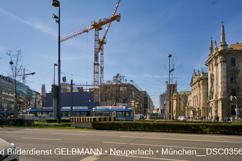 30.03.2021 - Baustelle zum neuen Hotel Königshof am Stachus in München