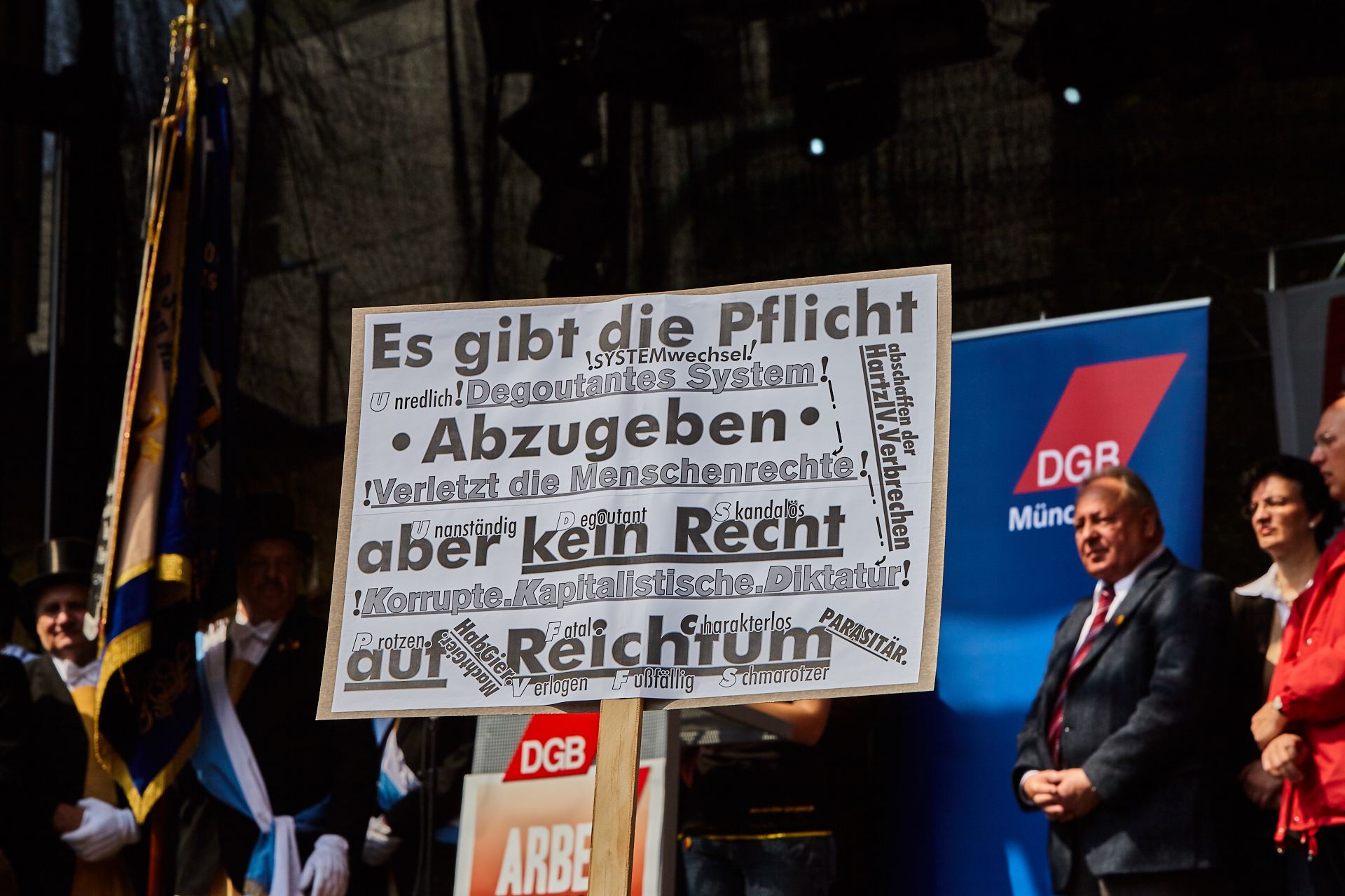 1. Mai 2009 - Kundgebung auf dem Marienplatz