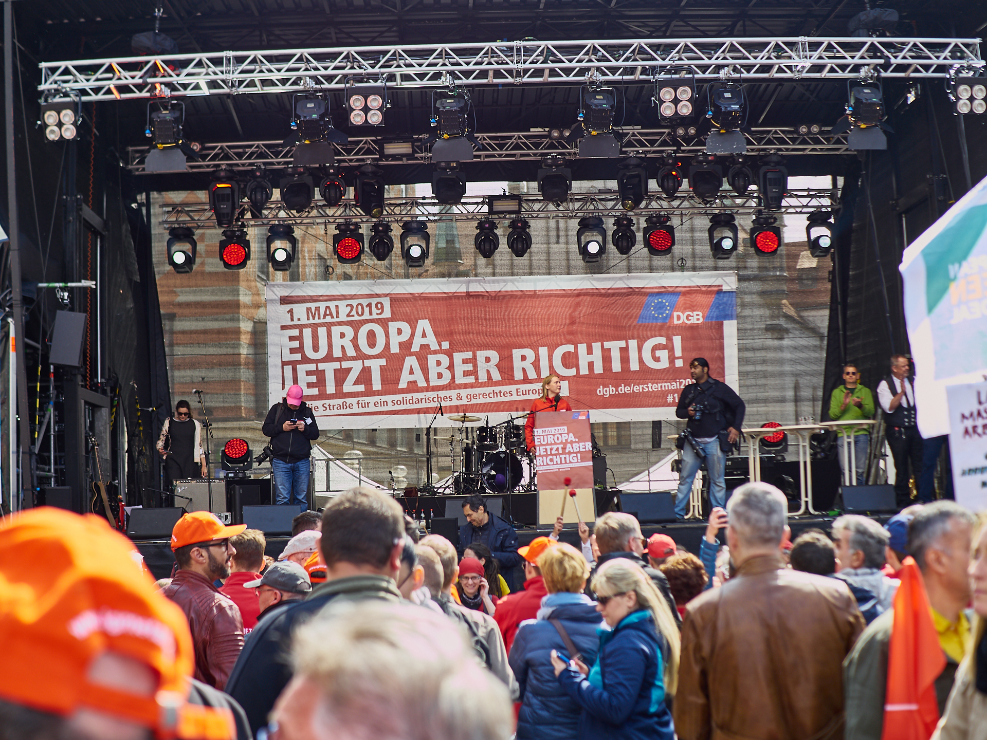 01.05.2019 - Maikundgebung auf dem Münchner Marienplatz